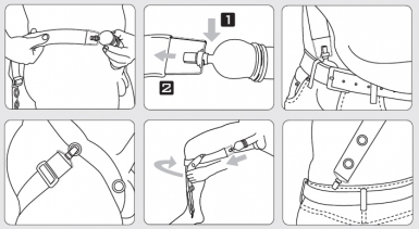 Belt pulling force generator for Penimaster Pro penis vacuum stretcher extender
