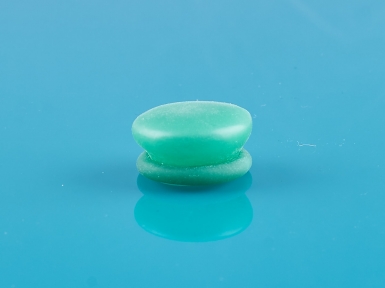 5 x anatomically adaptive small adhesion diaphragm Penimaster Pro  (green) made of soft latex