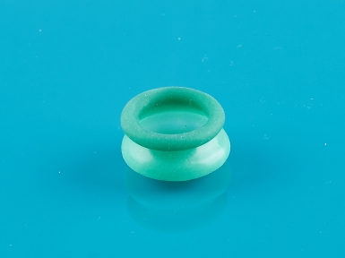 5 x anatomically adaptive small adhesion diaphragm Penimaster Pro  (green) made of soft latex