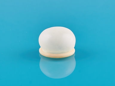 5 x anatomically adaptive medium standard adhesion diaphragm (yellow) Penimaster Pro made of soft latex
