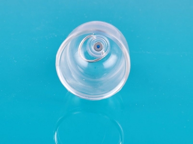 Vacuum cup for penis stretcher or hanger with valve