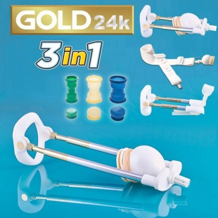 Penis Master Vacuum Extender Gold Premium 3 в 1 with hand pump