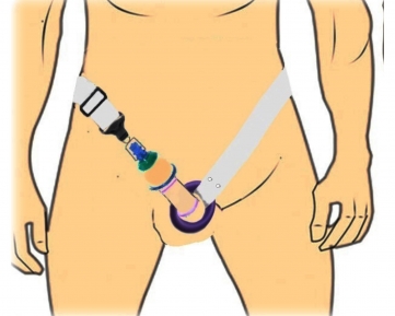 Stretcher Belt for penis wrist band soft silicone ring vacuum penis cup extender