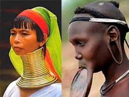 Tribal Women giraffes